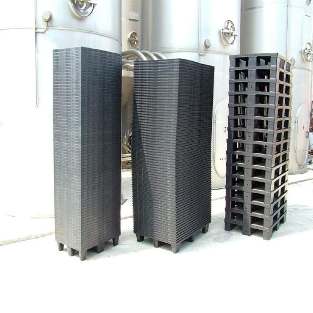 Mini Pallet in Polipropilene - Bancale da Esterno e Interno Pedana Incastrabile e Inforcabile su 4 Lati Made in Italy ‎60x40x12 cm Carico statico 250 kg Carico dinamico 250 kg