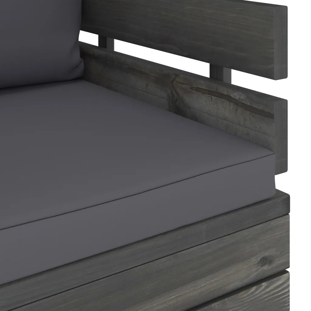 Poltrona da Giardino con Cuscini in Legno di Pino cod mxl 72351