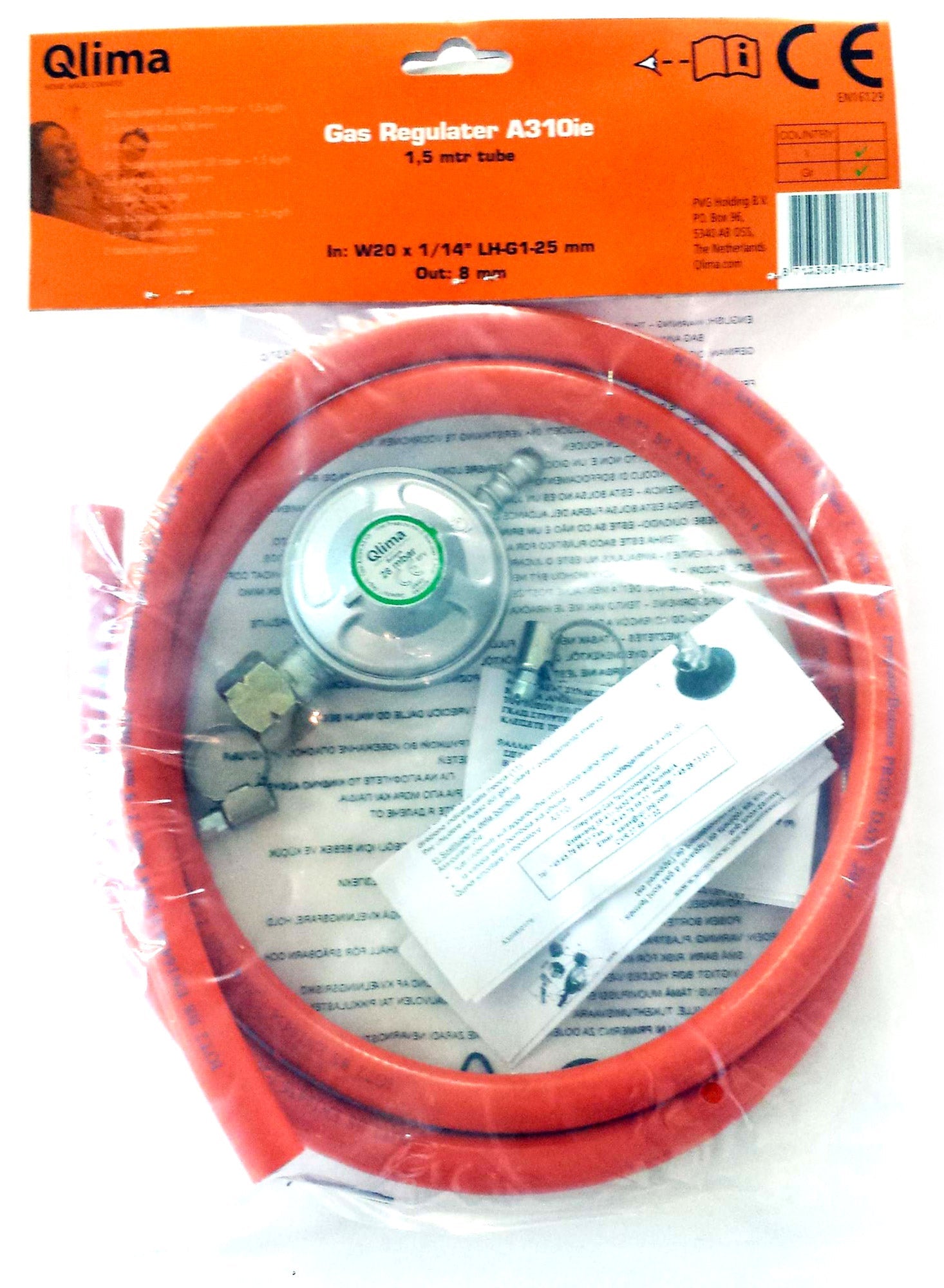 Kit Regolatore per Stufe a Gas 150 cm Qlima G150