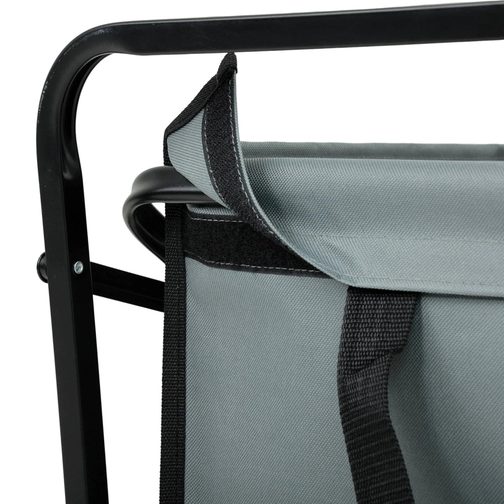 Carrello da Spiaggia Pieghevole TYRS con Ruote in Plastica, Portata Massima 120 kg, Colore Grigio