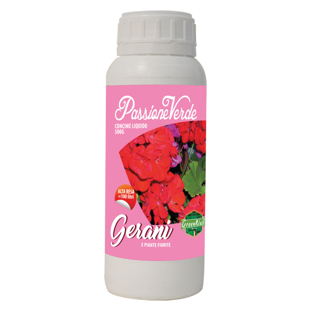 CONCIME LIQUIDO 'GERANI E PIANTE FIORITE' Gr. 500  - LIF
