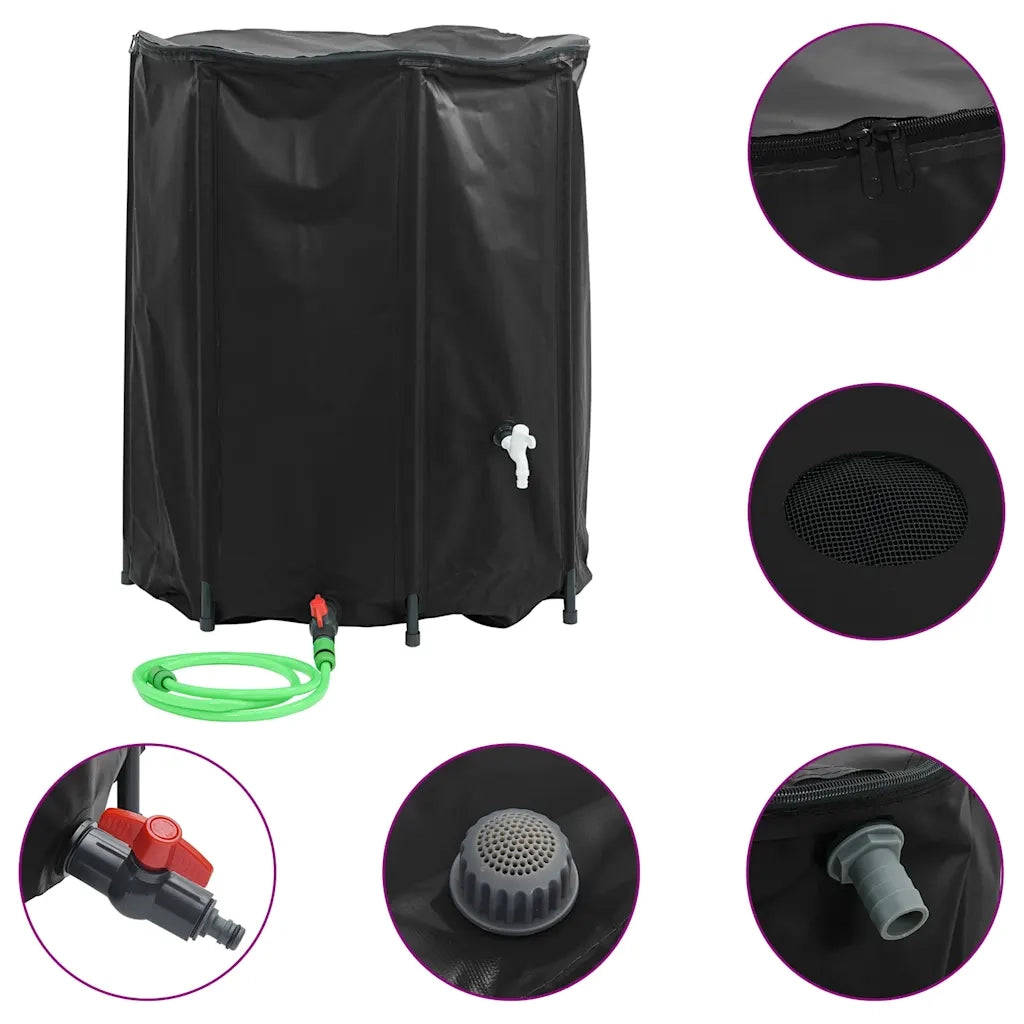 Serbatoio Acqua con Rubinetto Pieghevole 1250 L in PVC CFW6986440