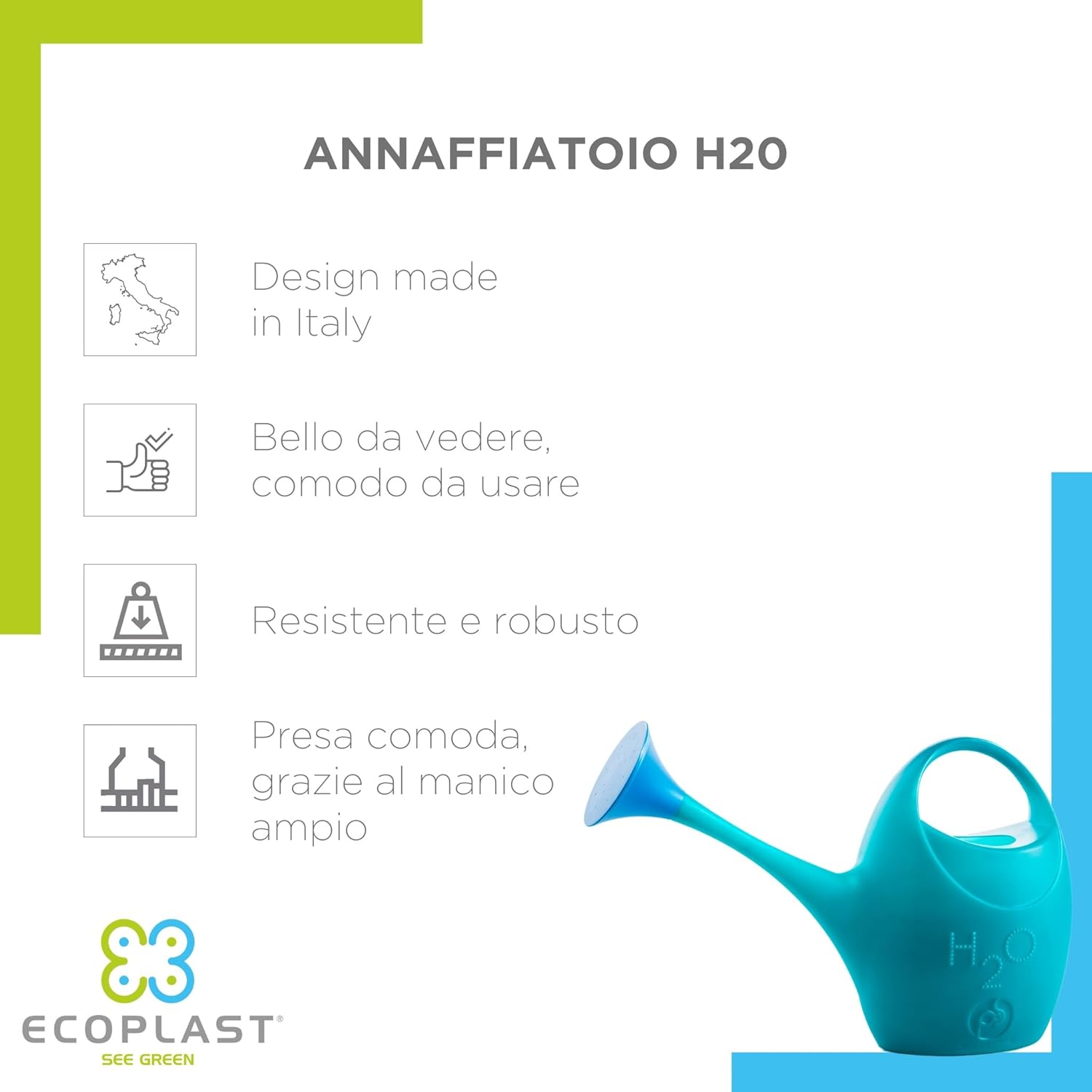 INNAFFIATOIO PLASTICA 3,5 L H2O- ECOPLAST- 6,0 pz