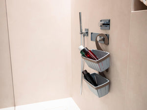 CESTELLO APPENDIBILE PER DOCCIA 'DOGA' colore bianco  - ECOPLAST