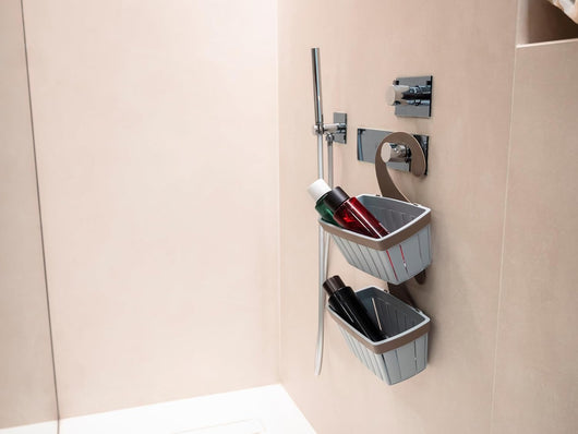 CESTELLO APPENDIBILE PER DOCCIA 'DOGA' colore bianco  - ECOPLAST