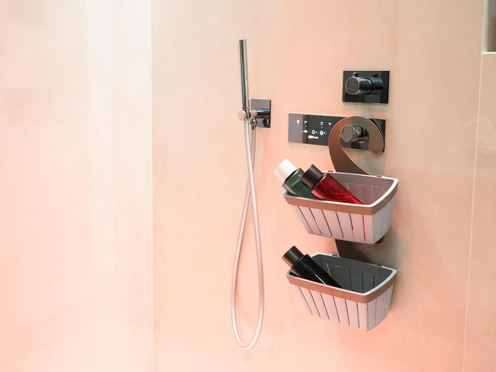 CESTELLO APPENDIBILE PER DOCCIA 'DOGA' colore bianco  - ECOPLAST