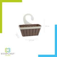 CESTELLO APPENDIBILE PER DOCCIA 'DOGA' colore bianco  - ECOPLAST