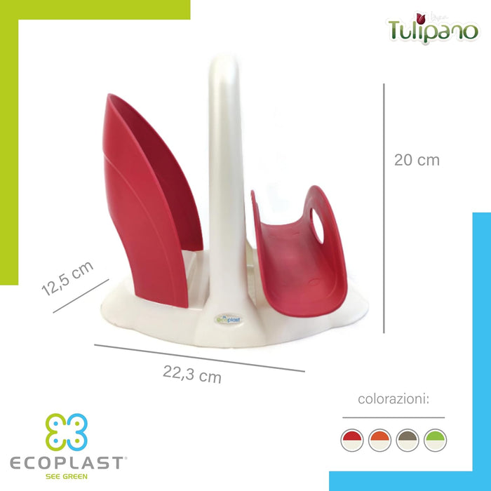 PORTATOVAGLIOLI  colore madreperla/verde  - ECOPLAST