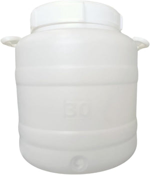 BIDONE FUSTO 'BOCCA LARGA' Lt. 30 PLASTICA 2 pezzi ECOPLAST