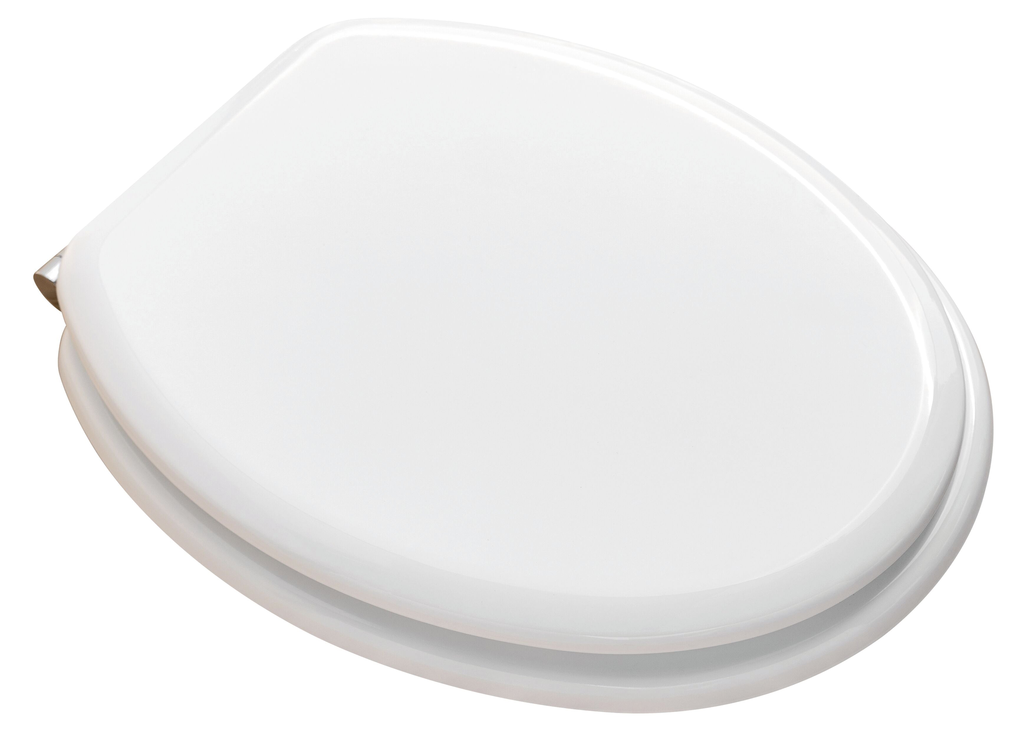 Utilia SEDILE WC IN LEGNO CON CHIUSURA RALLENTATA col. Bianco cm. 44x37 coprivaso copriwater