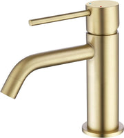 Rubinetto da bagno - Laccato oro - Unico foro - Ottone - Unico giro - Rubinetto da vasca - Guadagno da vasca - Rubinetto da vasca a unico giro in ottone con guadagno da vasca