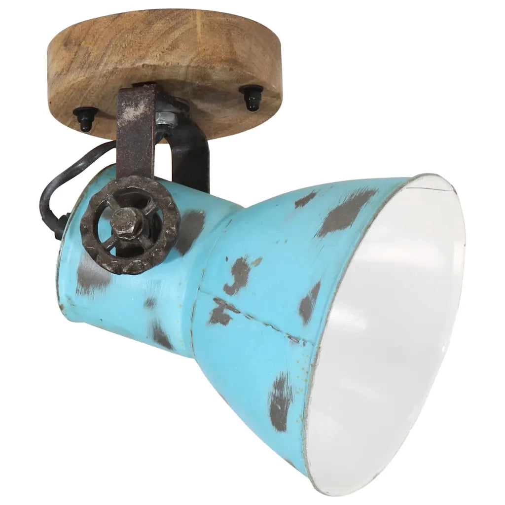 Lampada a Parete 25 W Blu Anticato 11,5x11,5x25 cm E27 CFW1748051