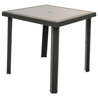 TAVOLO FIGARO RATTAN 80X80X72 TORTORA- 1,0 pz