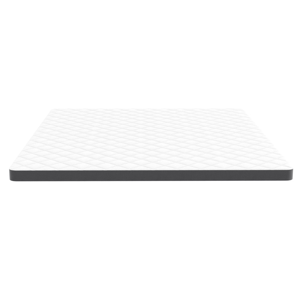 Materasso in schiuma H3 a 7 zone con sigillo OEKO-TEX; bianco e grigio