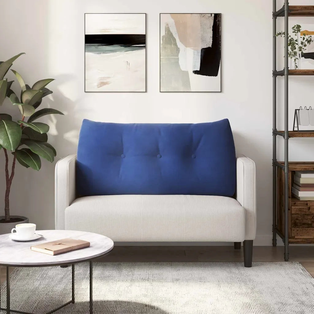 Cuscino per Schiena Blu Polizia 100 x 24 x 50 cm Velluto
