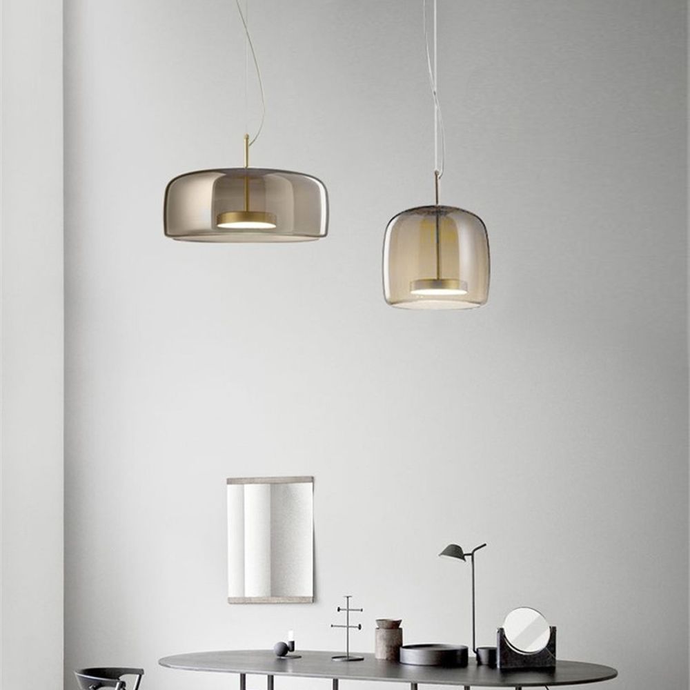 Lampada Da Soffitto A Sospensione In Vetro APP614-1CP Grigio