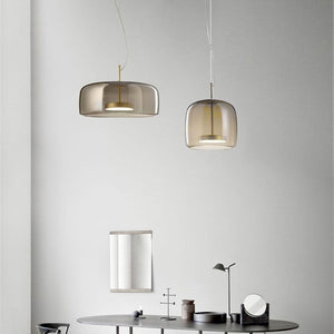 Lampada Da Soffitto A Sospensione In Vetro APP614-1CP Grigio