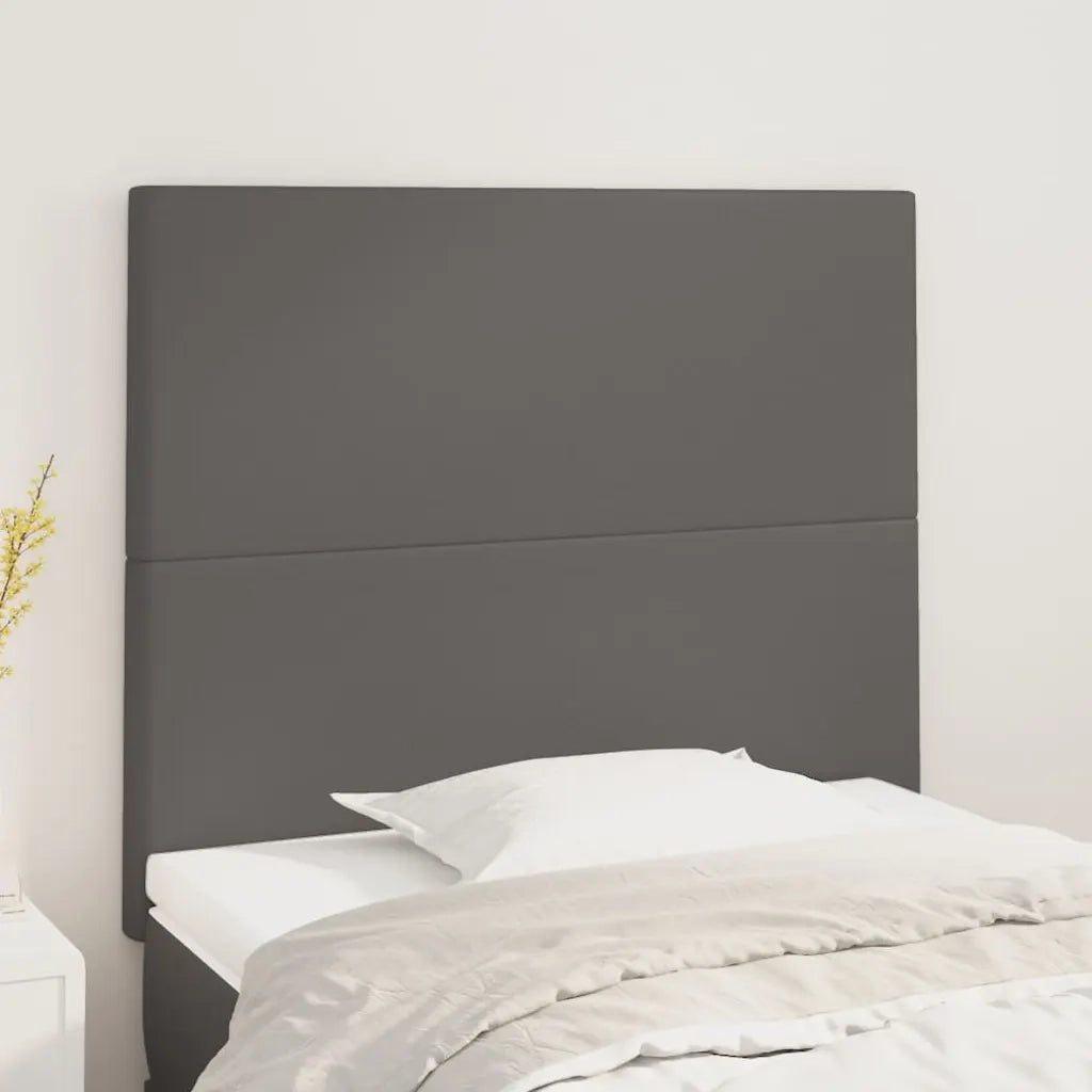 Testiera Grigio 80x5x118/128 cm in Similpelle 3116128