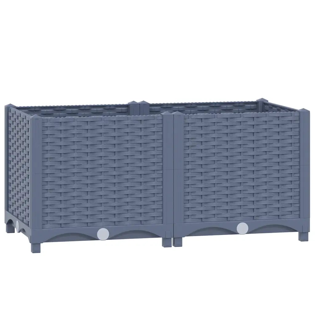 Fioriera Rialzata 80x40x38 cm in Polipropilene 310402