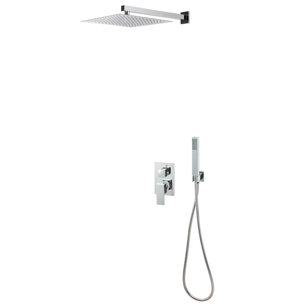 Set completo per sistema doccia con soffione doccia in acciaio inox argento 02_0003103