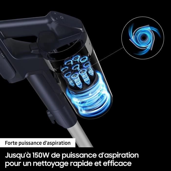 SAMSUNG VS15A6031R4 - Aspirapolvere elettrico 150 AW - Aspirazione multiciclonica JET 60 - Filtrazione HEPA - Autonomia 40min