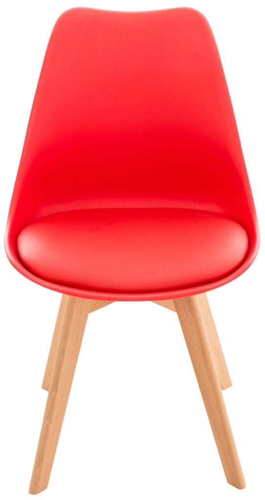 Sedia Pranzo Linares rosso,Plastica