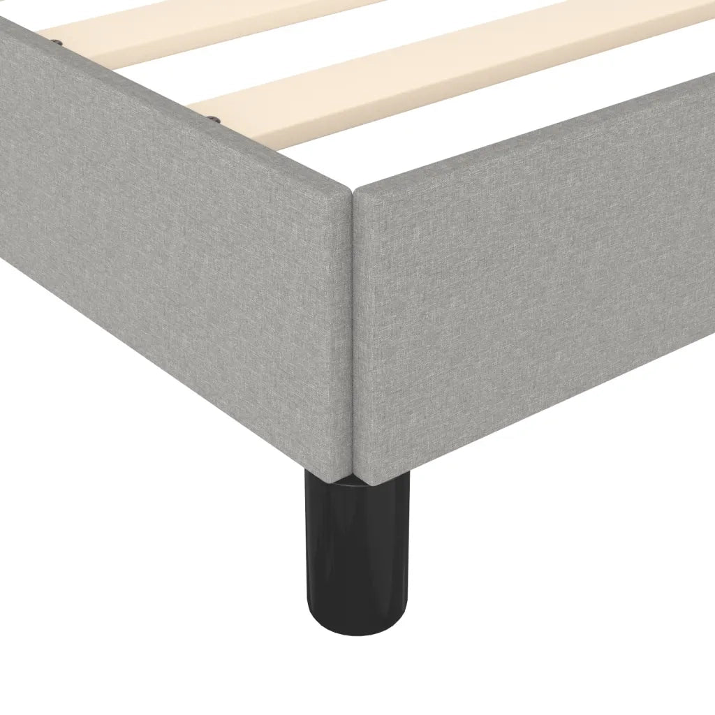 Giroletto senza Materasso Grigio Chiaro 160x200 cm Tessuto 347074