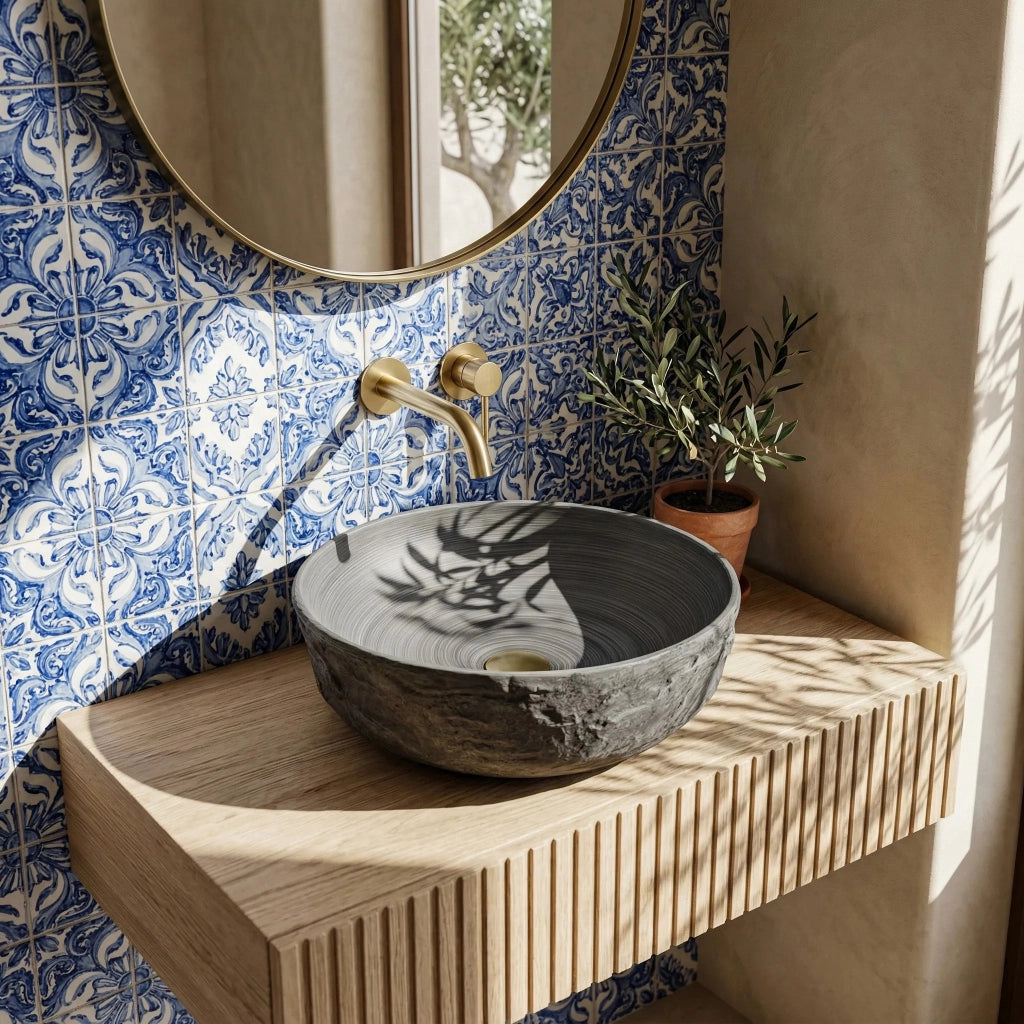 Lavabo Da Appoggio Rea Babilon Silver