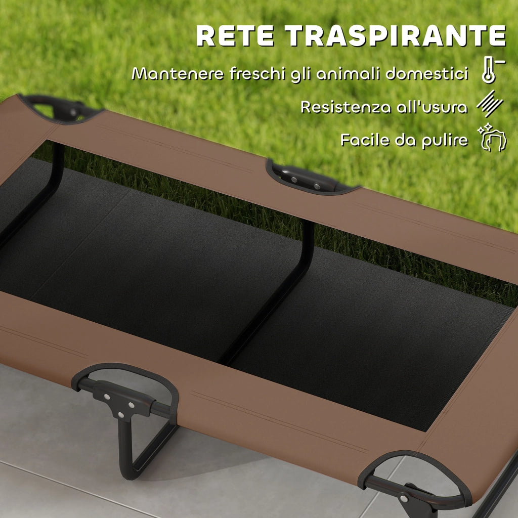 Letto per Cani Pieghevole ¨C Zephmum ¨C Marrone 107x61x20 cm