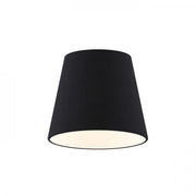Paralume NIZZA 18/15 Polycotton nero /PVC bianco max. 28W