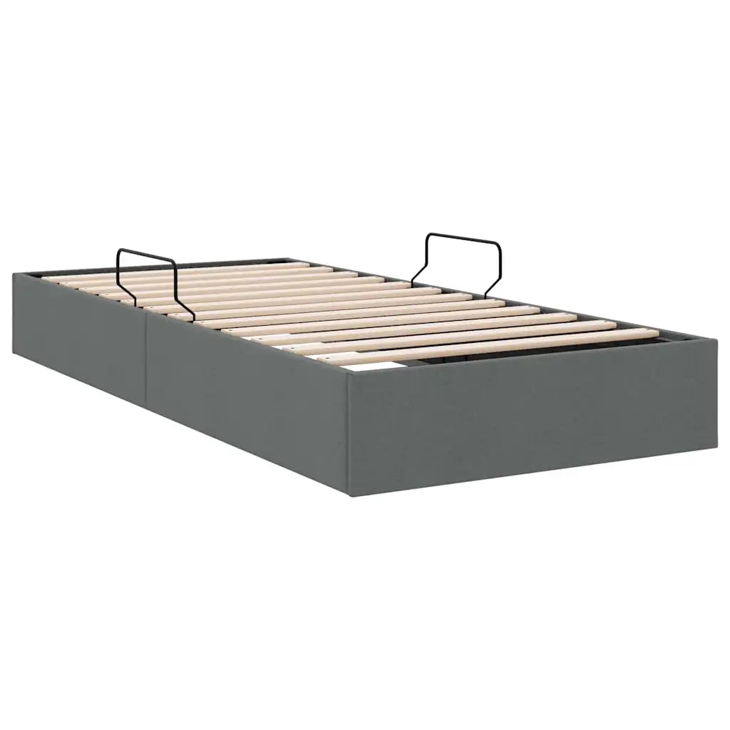 Letto con Contenitore Grigio Scuro 203 x 100 cm Tessuto 3370055