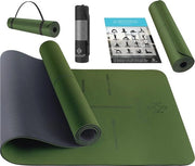 Mat Yoga Anti-Slittante con Cinturino di Trasporto - Ideale per Fitness, Pilates e Ginnastica