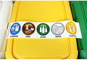 PATTUMIERA RACCOLTA DIFFERENZIATA SET 'TRIO' 25 lt. cm 78,5 x 32 x 47,4  - TONTARELLI