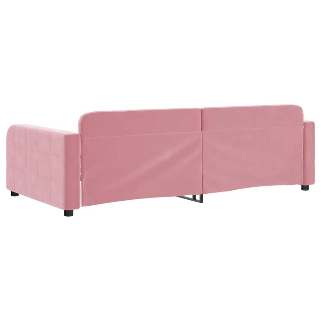 Letto da Giorno Rosa 90x200 cm in Velluto 354061