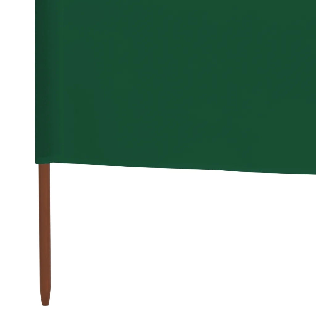 Paravento a 3 Pannelli in Tessuto 400x160 cm Verde 47149
