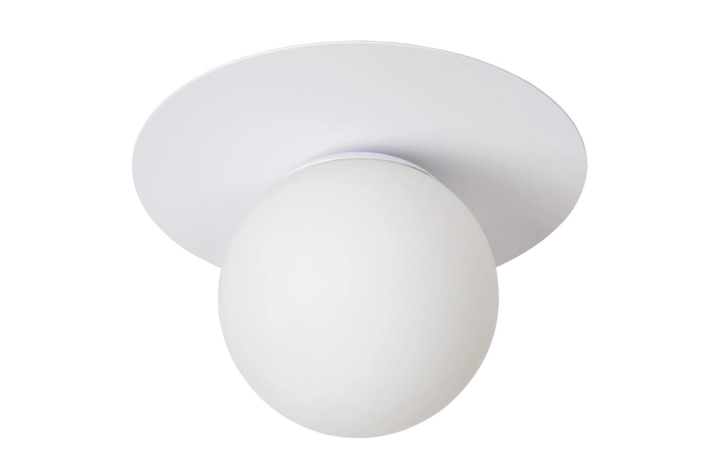 Plafoniera sfera TRICIA Lucide vetro bianco Ø25 E27