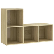 Mobile TV multimediale mensola TV credenza mobile TV sala da pranzo soggiorno camera da letto 2 pezzi rovere Sonoma 72 x 35 x 36,5 cm legno ingegnerizzato marrone 02_0028617