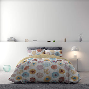 Copripiumino Singolo Double Face con Federe Stampato Circle