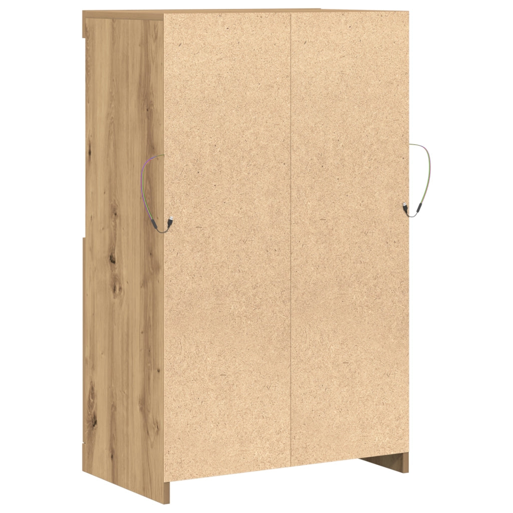 Mobile con luci LED Rovere Artigianale 60x37x100 cm