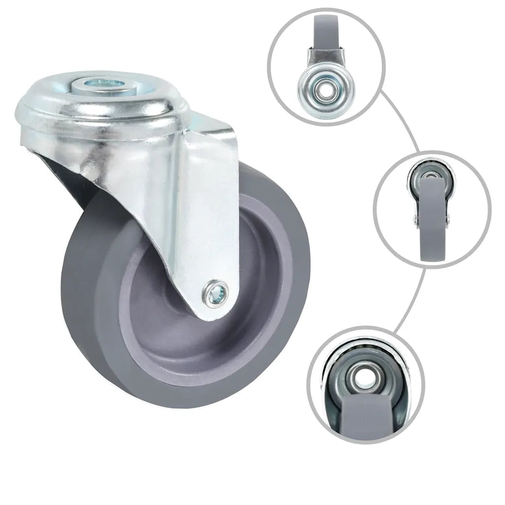 Ruote Girevoli con Foro per Bullone 12 pz 75 mm CFW4481883