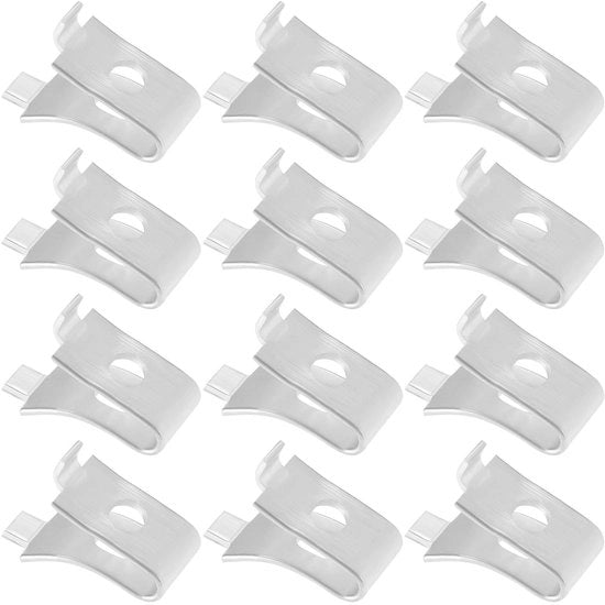 Supporto per tavolo in lega di alluminio - 40 pezzi - Regolabile - Supporti per tavolo - Clip per tavolo - Accessori per tavolo pratici - Duraturo e solido