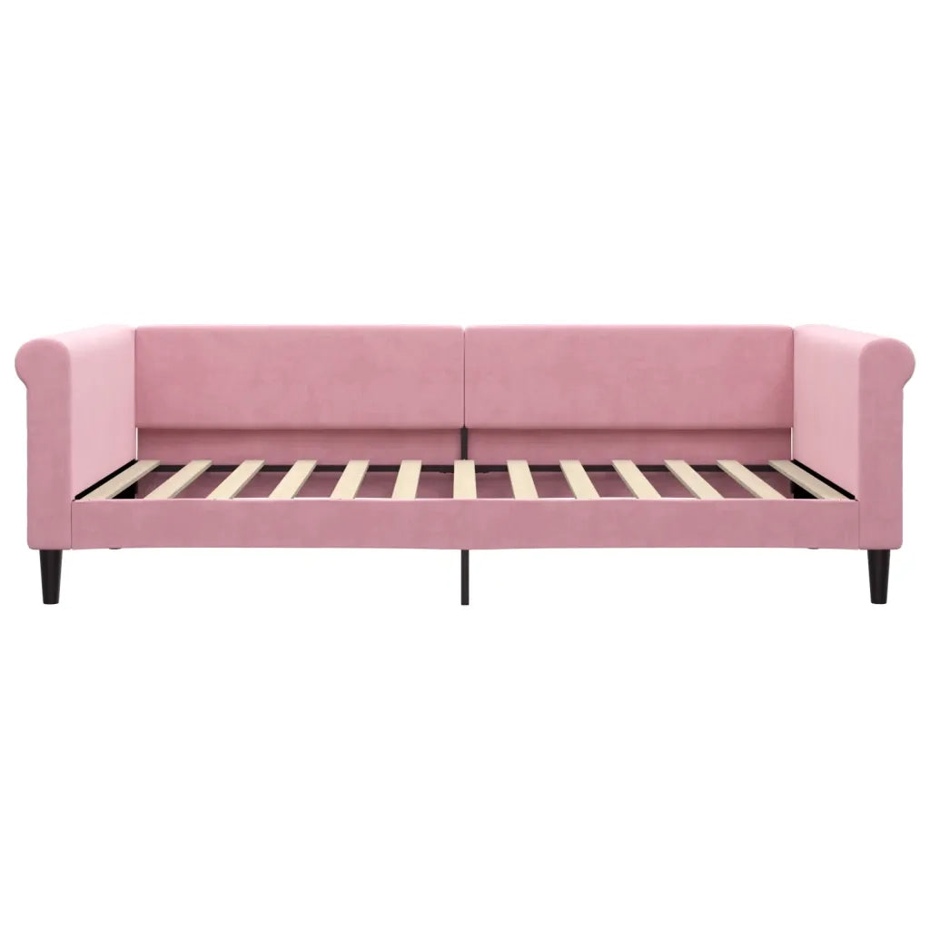 Letto da Giorno Rosa 100x200 cm in Velluto