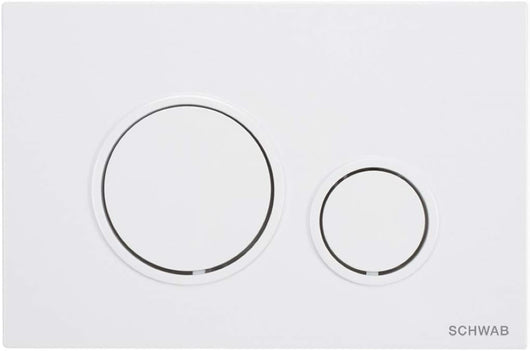 PLACCA DI COMANDO VELA DOPPIO TASTO  BIANCA     SCHWAB