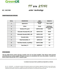 OLIO PER MISCELA 2 Tempi 100% Sintetico Better DUE Synt 1 Lt con dosatore