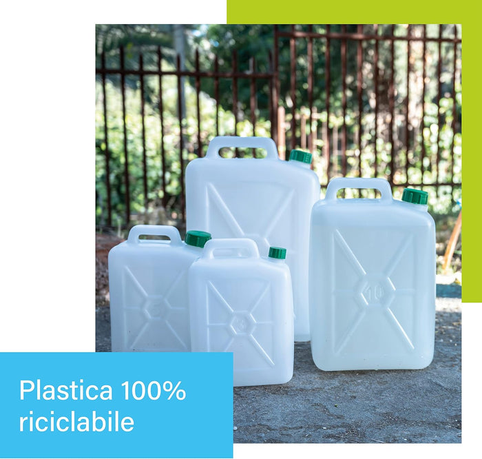 TANICA PER ALIMENTI PESANTE 10 L ECOPLAST 5 pezzi