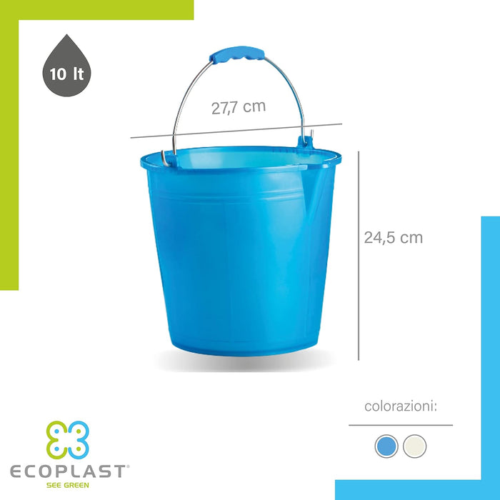 SECCHIO COMUNE CON BECCO Lt. 10  - ECOPLAST