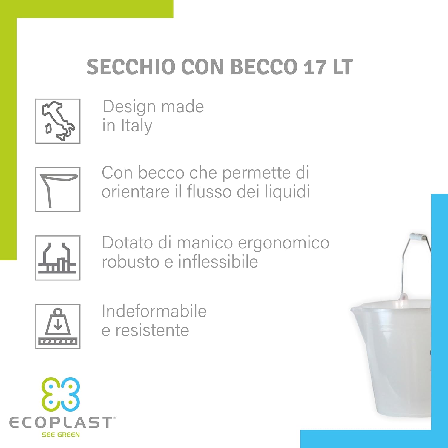 SECCHIO COMUNE CON BECCO Lt. 17  - ECOPLAST