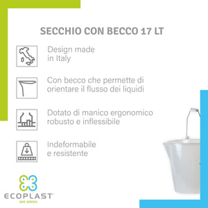 SECCHIO COMUNE CON BECCO Lt. 17  - ECOPLAST