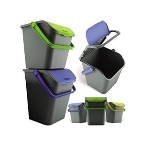 PATTUMIERA PER RACCOLTA DIFFERENZIATA 'ECOLOGIC' 28 lt. - cm 38 x  36,5 x  h 37  - ECOPLAST