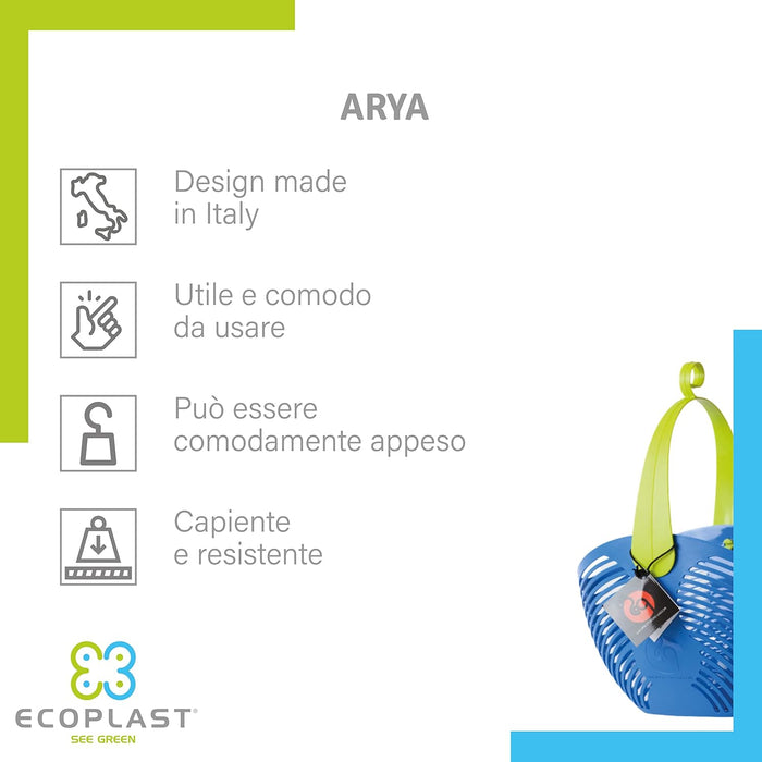 CESTINO PORTAMOLLETTE per Stendibiancheria Arya 6 pezzi ECOPLAST